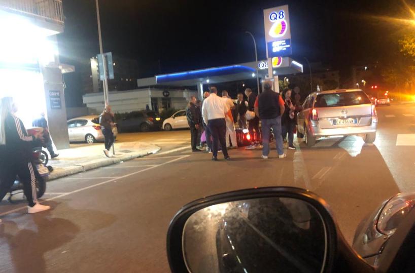 Bari, incidente in via Giulio Petroni: rider sbalzato per strada