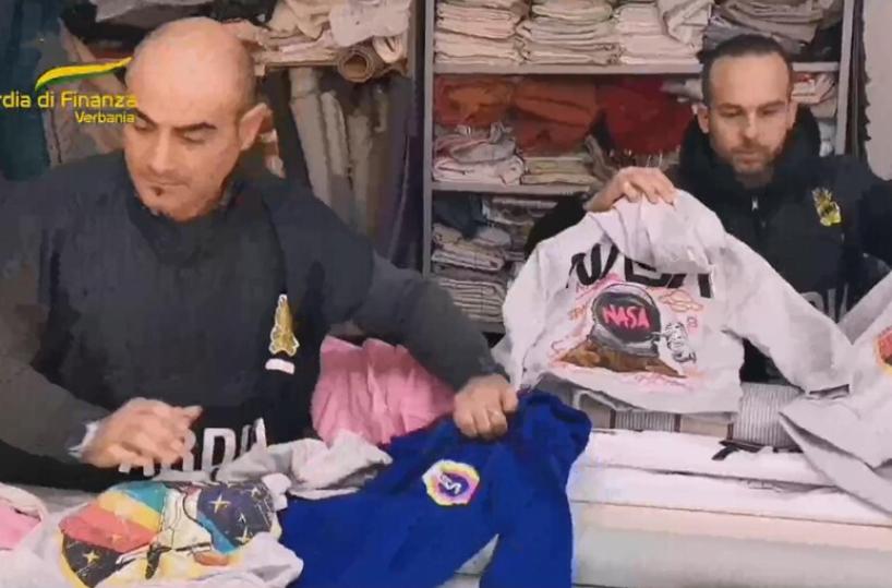 Capi contraffatti «Nasa» made in Bat: il sequestro scatta in Piemonte