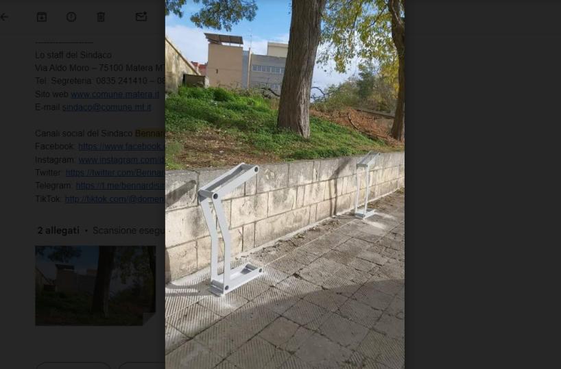 Matera, pronti cento nuovi stalli per cicloturisti e cittadini