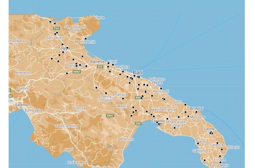 Resta stabile il numero degli incidenti stradali in Puglia