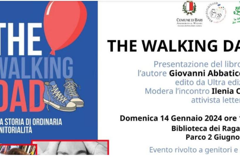 «The Walking Dad», a Bari la presentazione del libro di Giovanni Abbaticchio