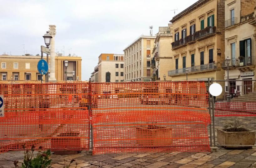 Lavori in piazza Sant’Oronzo riapre il cantiere della discordia