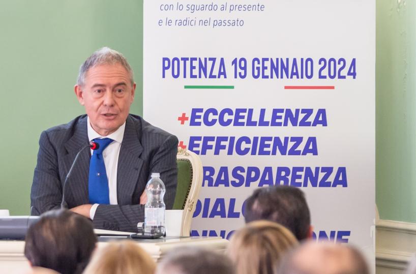 Da Stellantis alle elezioni, Urso a Potenza incontra Bardi