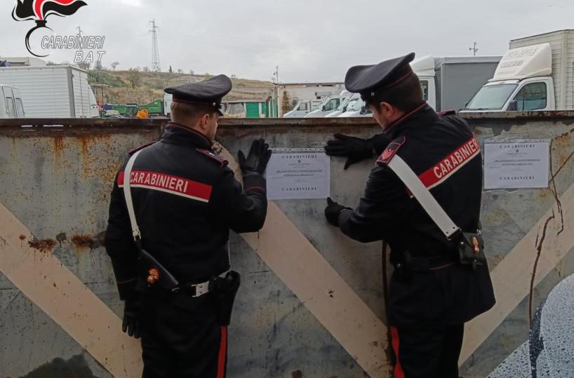 Canosa, sequestrati 4 autoparchi per reati ambientali: 4 denunce