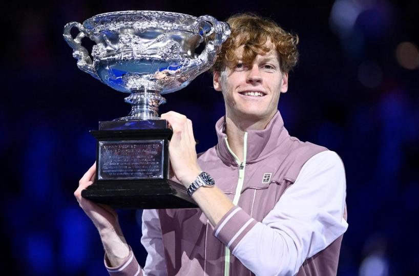  Australian Open, dopo una partita di 4 ore il trionfo dell'italiano Jannik Sinner