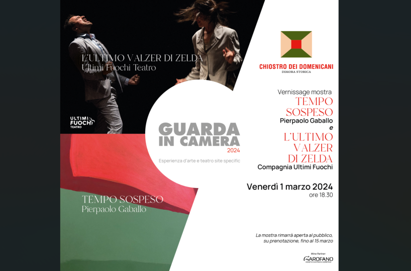 «Guarda in Camera», a Lecce mostra e spettacolo negli spazi del Chiostro dei Domenicani