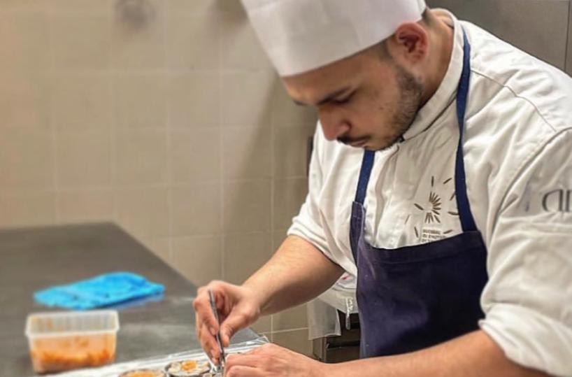 Piatto di lusso firmato Michele Cozzi, lo chef lucano con savoir-faire