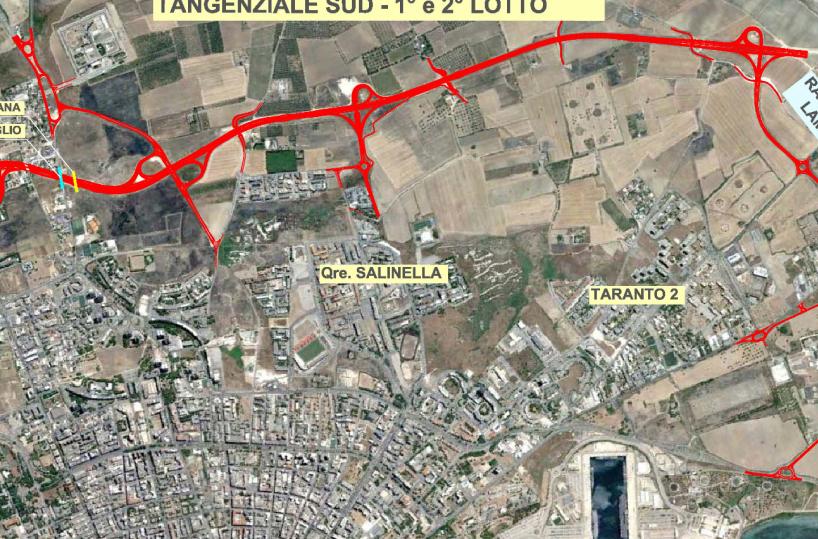 Taranto tangenziale sud: slitta la consegna, i lavori termineranno a maggio
