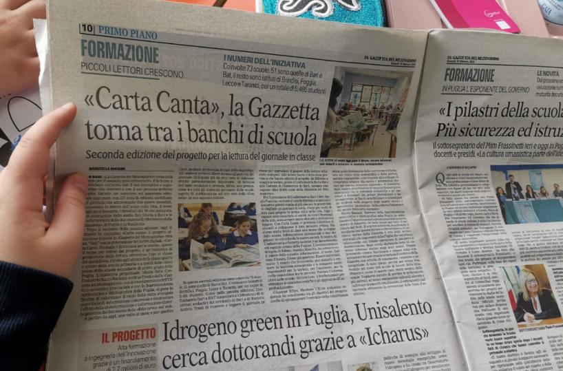 CartaCanta, gli studenti pugliesi incontrano la «Gazzetta»