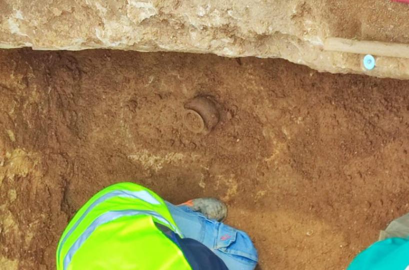 Mesagne, durante gli scavi in piazza scoperti nuovi reperti archeologici