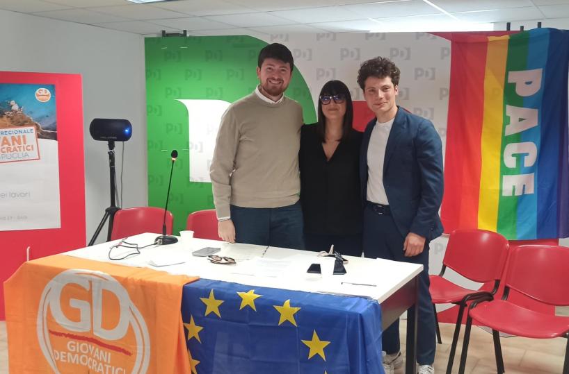 Claudia Caputo è la prima segretaria donna dei giovani democratici di Puglia