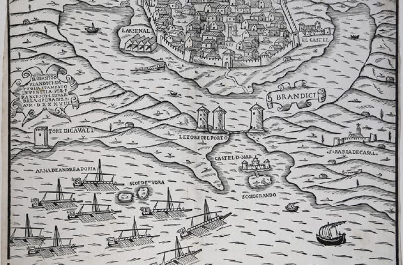 Brindisi, scoperta la più antica carta topografica della città