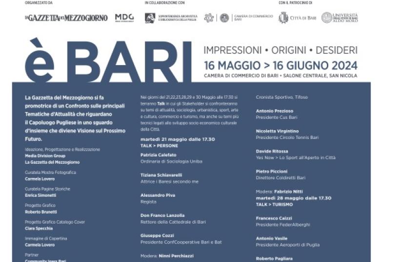 è Bari: il programma con talk, incontri e riflessioni