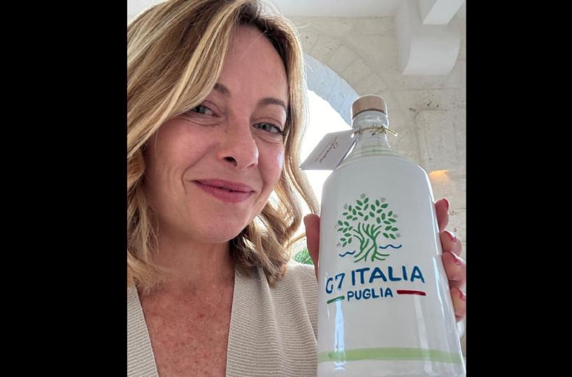 Meloni e gli altri leader pazzi per la Puglia: ecco i nostri vini e oli andati in scena al G7