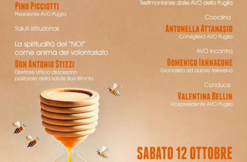 «Volontari oggi, il nuovo tempo del Noi», convegno dell’Avo a Bari