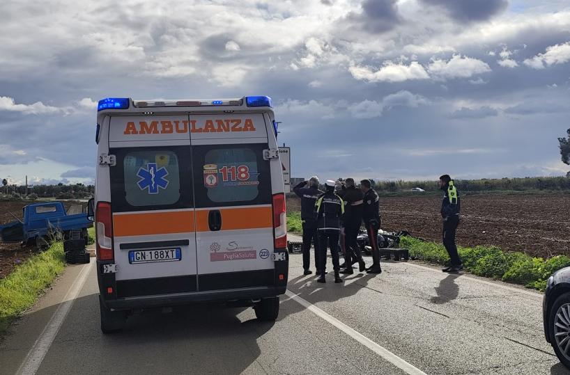 incidente 80enne in codice rosso