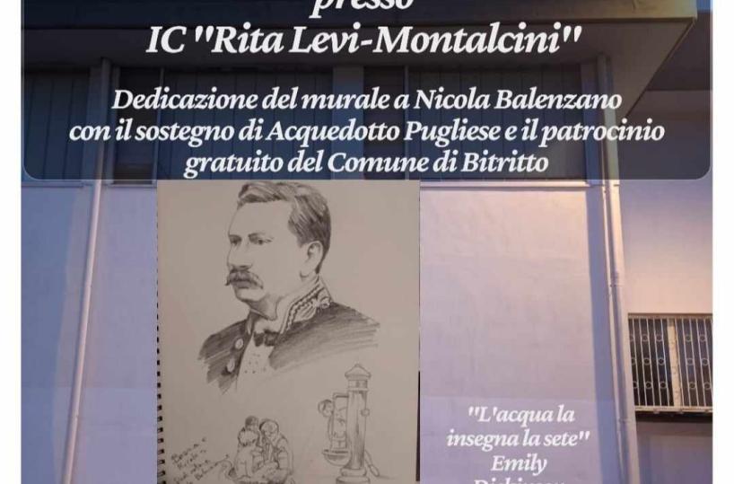 A Bitritto un murales in ricordo di Nicola Balenzano