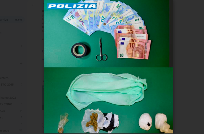 Brindisi, aveva addosso 90 grammi tra cocaina hashish e marijuana: arrestato 42enne 