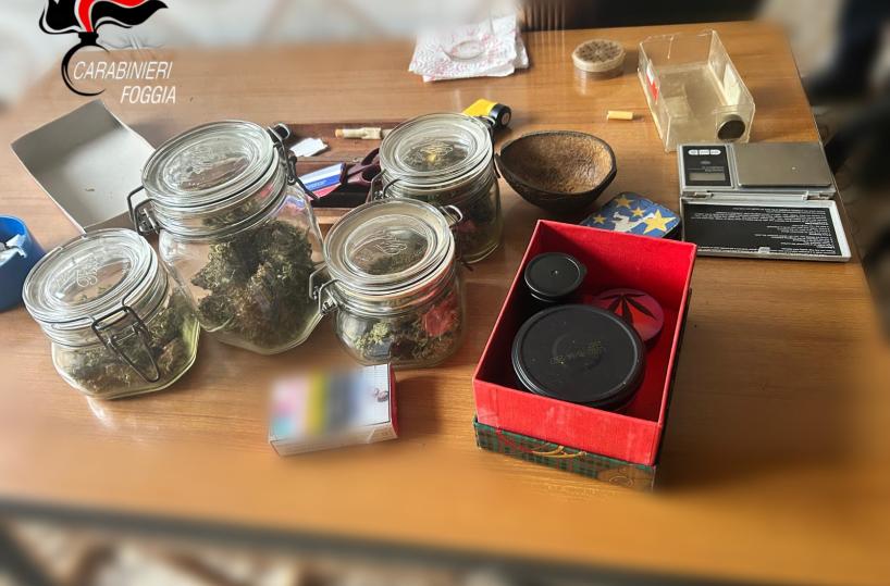 Sequestrati nel Foggiano 6 chili di droga e una pistola; quattro arresti