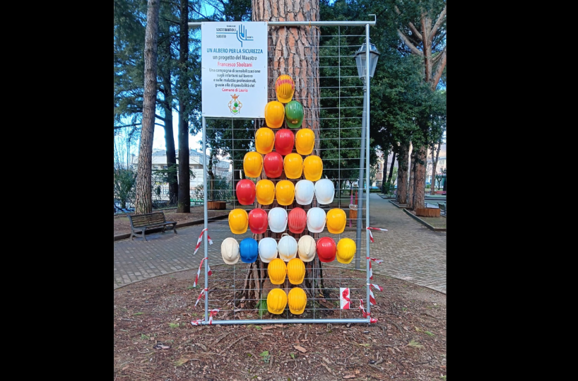A Lauria inaugurato l’albero della sicurezza dopo i tre lucani morti sul lavoro