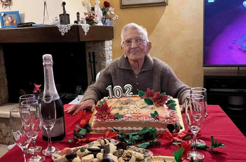 Casamassima ha una nuova ultracentenaria: nonna Rafielina spegne 102 candeline