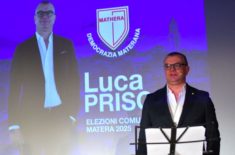 Elezioni sindaco di Matera Prisco è il primo candidato con un movimento civico