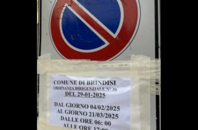 Brindisi, in centro sosta vietata per oltre un mese. Esercenti in rivolta