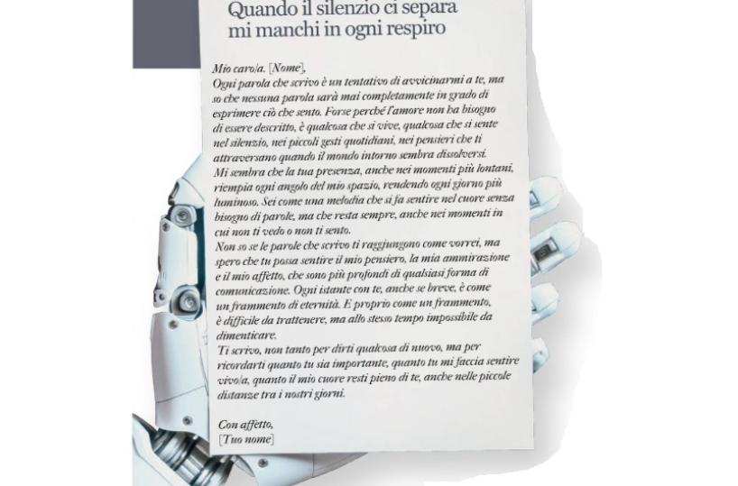 E se a scrivere una lettera d'amore fosse ChatGpt?