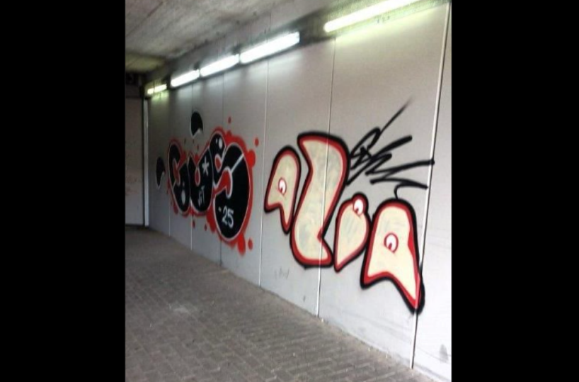 Sottovia Pertini a Barletta regno di graffitari: imbrattati i muri appena ripuliti