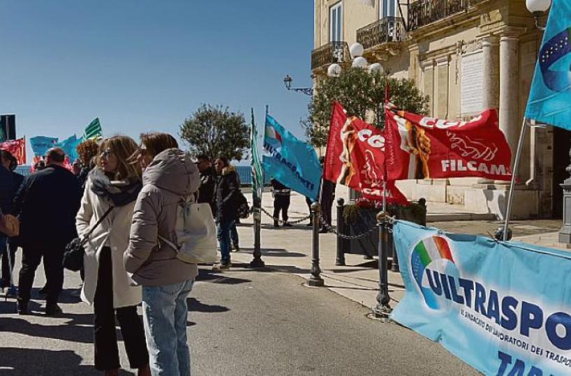 Taranto, per l’appalto multiservizi sindacati sul piede di guerra