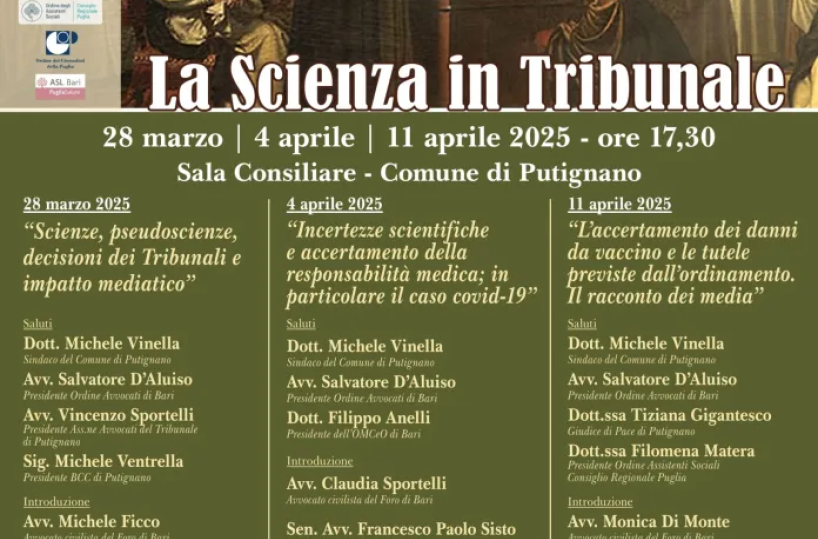 A Putignano la seconda edizione di “Transizioni” tra medicina, etica e diritto
