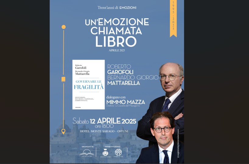 Ostuni, «Un'emozione chiamata libro» apre il trentennale con Mattarella e Garofoli