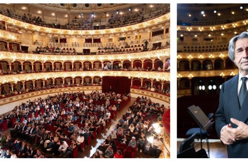 Bari capitale d'Europa con il concerto di Riccardo Muti, tutto esaurito al Petruzzelli