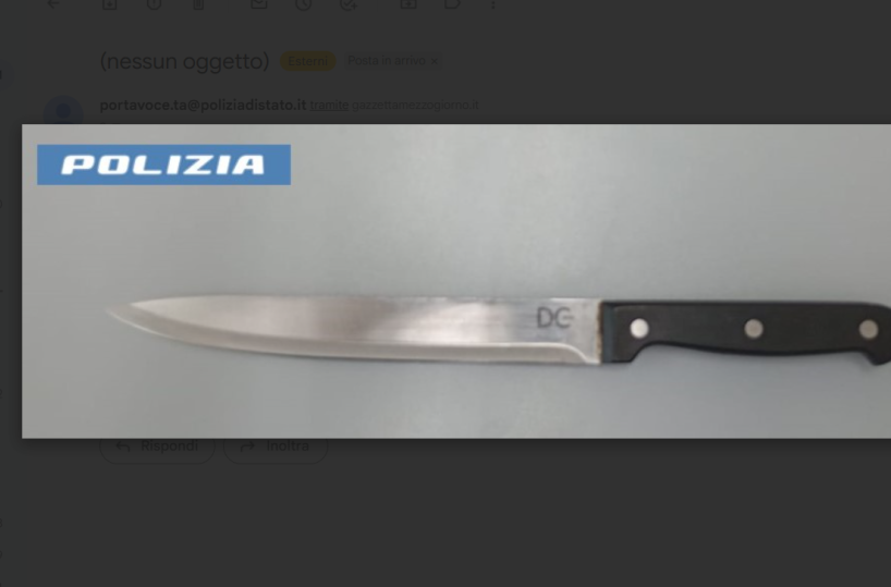 Taranto, lite condominiale tra mazze di ferro e coltello alla gola ad un agente: arrestato rumeno 