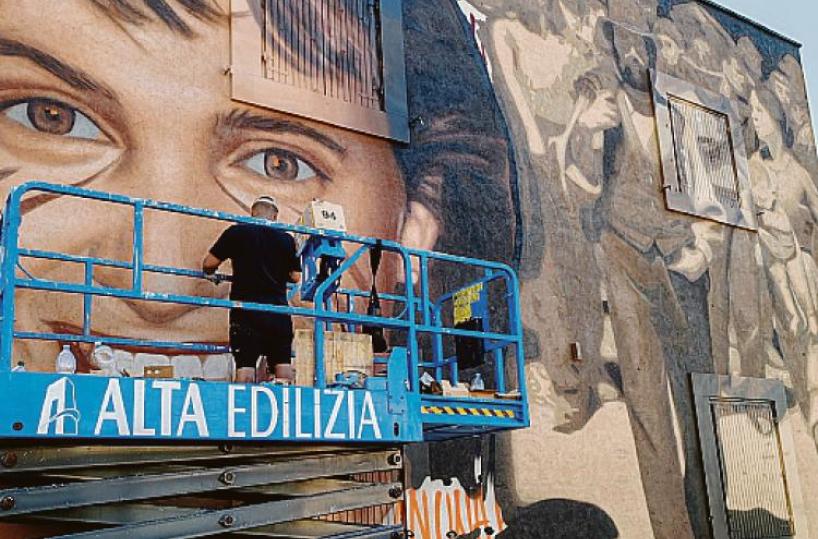 Ad Andria un murale dedicato a Paola Clemente, vittima del caporalato