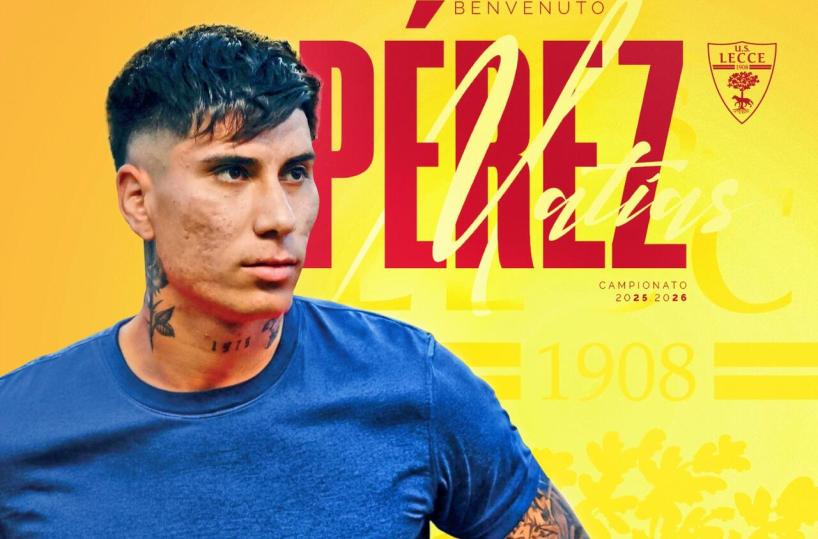 Perez è ufficialmente un calciatore del Lecce Calcio