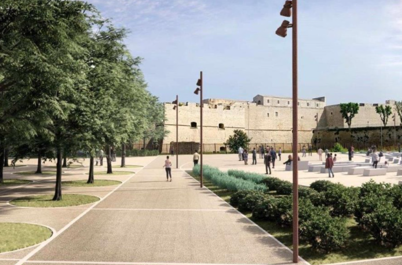 Barletta, un anfiteatro ai piedi del Castello: ecco il progetto