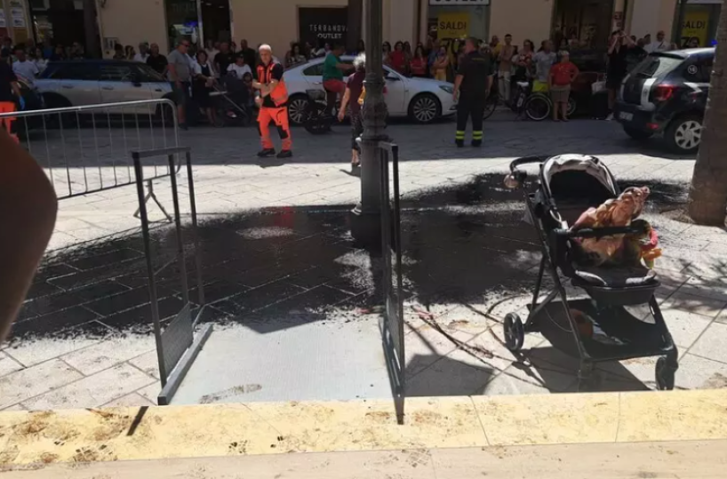 Brindisi, secchio di catrame bollente cade da un terrazzo: ustionati in sei, anche un bimbo di 6 mesi