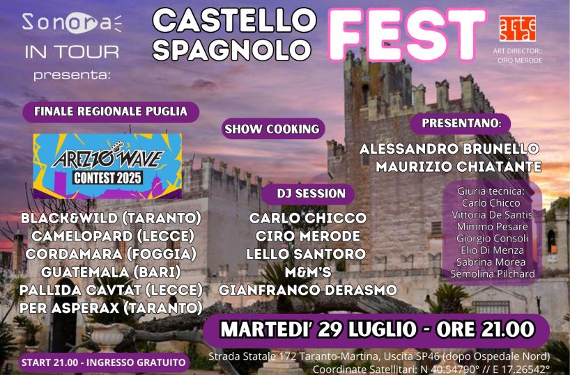 Arezzo Wave Puglia: il 29 luglio a Taranto la sfida tra le migliori band emergenti della regione
