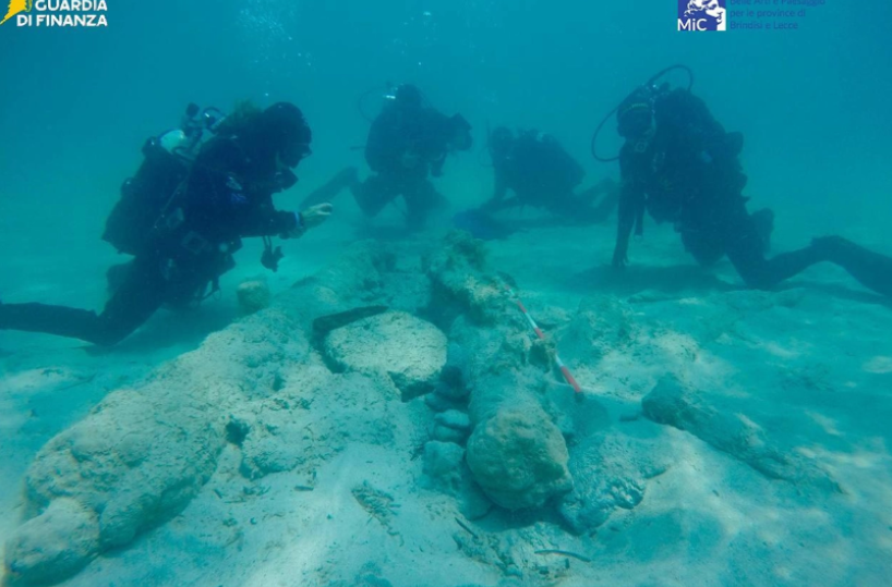 Ugento, dal mare del Salento riemergono pezzi di artiglieria del 17esimo secolo: recuperato anche cannone di 200 chili
