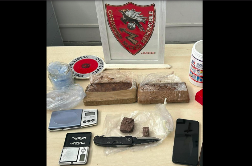 Lecce,  maxi sequestro di droga:  un fermo dei carabinieri, in casa sequestrato un chilo di eroina