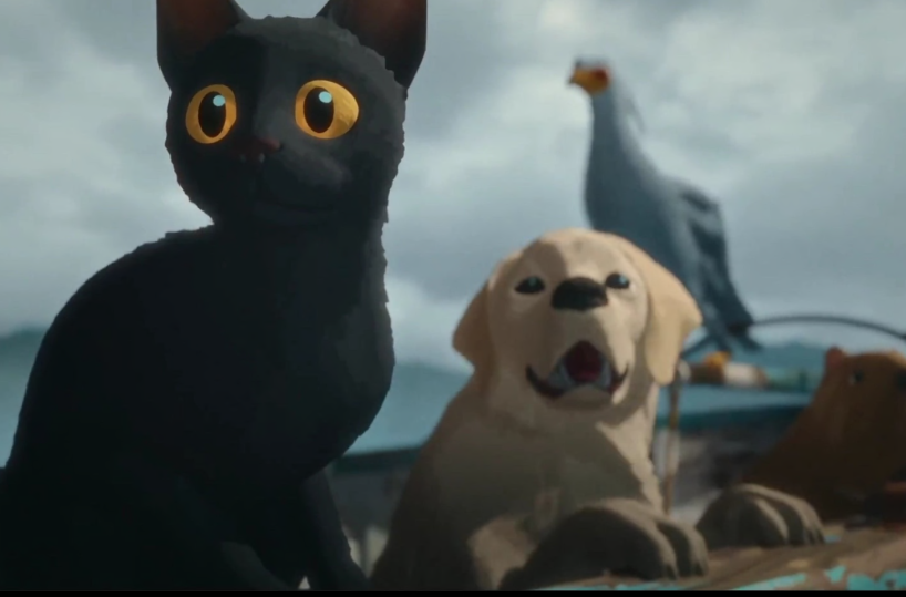 «Flow», un gatto e i suoi «amici» in fuga dall’acqua