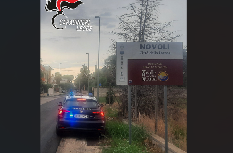 Inseguimento tra le vie di Novoli: arrestato un uomo con la cocaina in auto e in casa