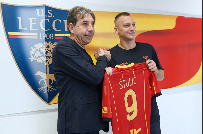 Lecce, Stulic si presenta: «Io, il tipico numero 9 voglio imitare Krstovic»