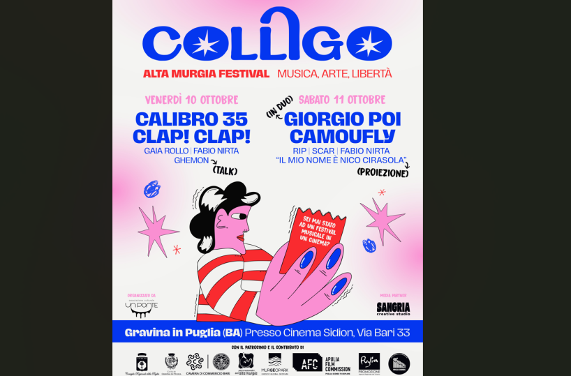 Colligo Festival 2025 riaccende il Cinema Sidion a Gravina con i Calibro 35, Ghemon, Giorgio Poi e molti altri