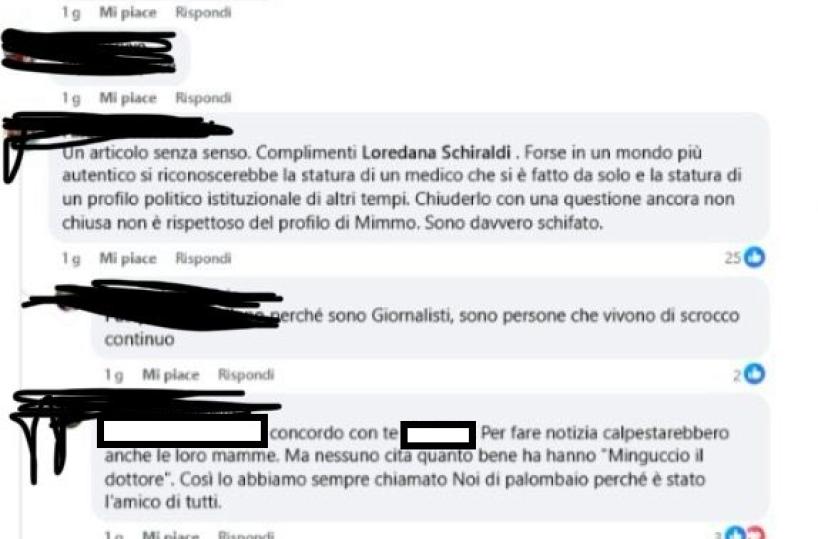 Morte Mimmo Colasanto, giornalista minacciata sui social dopo l'articolo sulla «Gazzetta»: solidarietà dell'Ordine