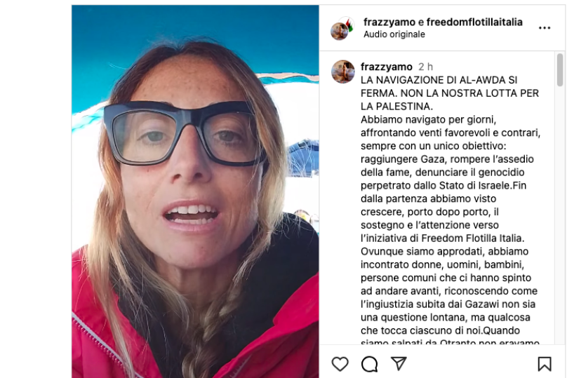 Flotilla, "La navigazione di Al-Awda si ferma. Non la nostra lotta per la Palestina"