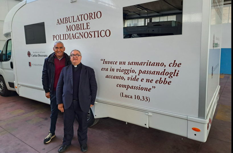 Lecce, tra i nuovi servizi Caritas un ambulatorio su quattro ruote per l’assistenza ai più fragili