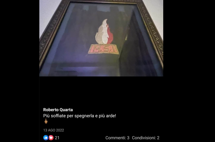 Nostalgico del «Ventennio» a sostegno del dem Decaro