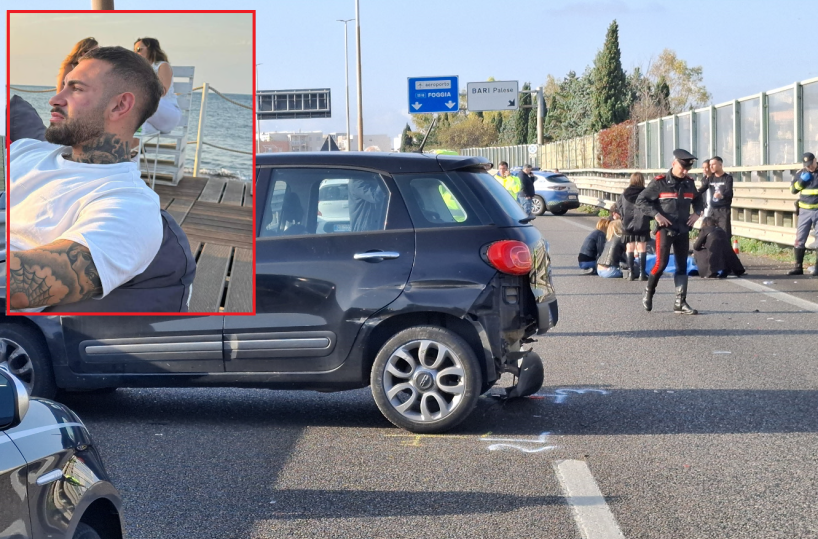 Falciato sulla tangenziale, lo strazio della madre di Cosimo. Domani i funerali a Bitonto, l’investitore negativo ai test per alcol e droga